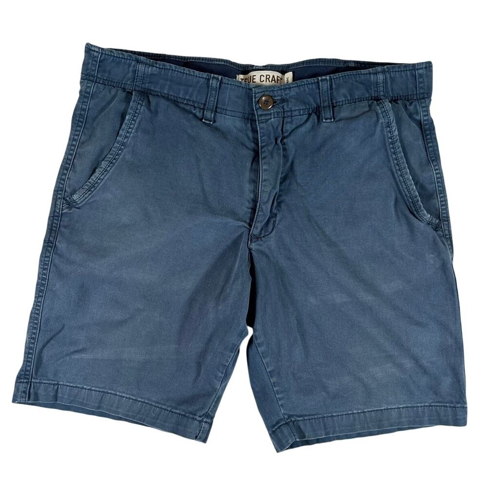 True Craft Men’s Bermuda Shorts - Navy Blue - size: 34W